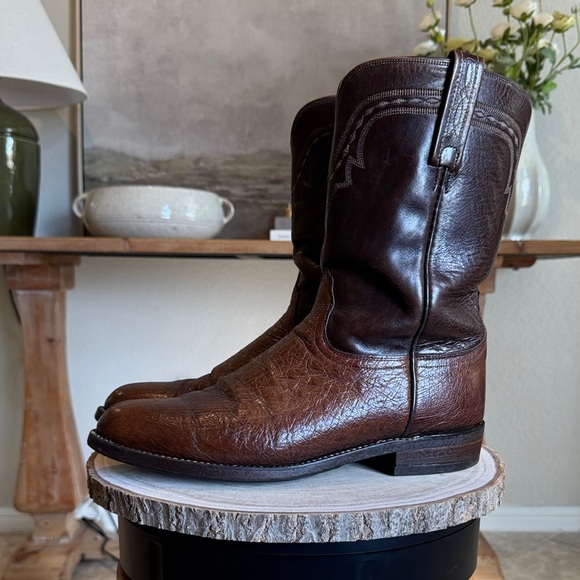 Lucchese Smooth Ostrich Roper - Picture 3 of 7